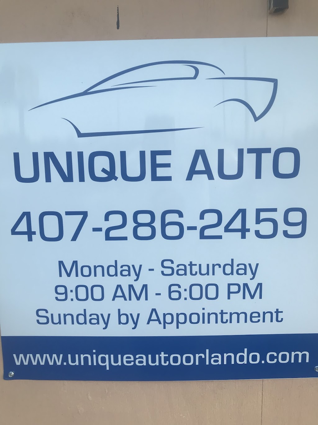 Unique Auto | 1325 Indiana St, Orlando, FL 32805, USA | Phone: (407) 203-6846