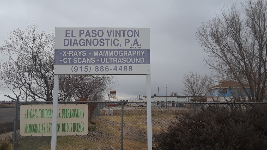 El Paso Vinton Diagnostic, P.A. | 7930 Doniphan Dr, Vinton, TX 79821, USA | Phone: (915) 886-4488