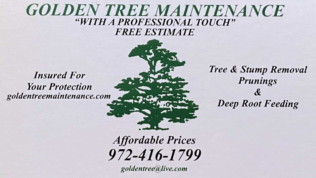 Golden Tree Maintenance | 1080 E State Hwy 121 Business, Lewisville, TX 75057, USA | Phone: (972) 416-1799