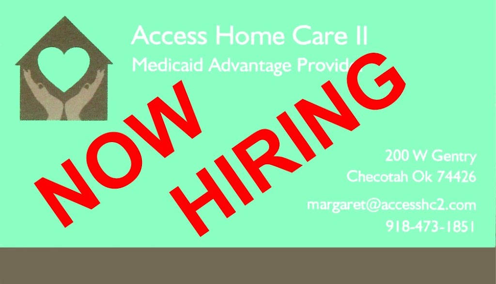 Access Home Care II | 200 W Gentry Ave, Checotah, OK 74426, USA | Phone: (918) 473-1851
