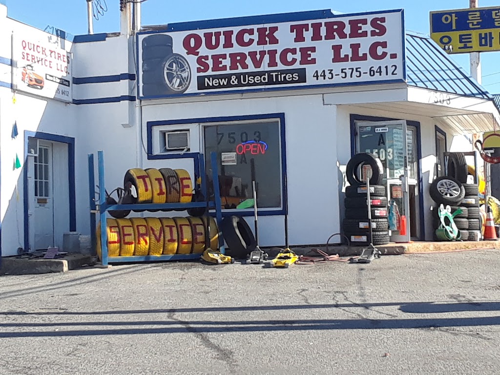 QUICK TIRE SERVICES | 7503 Baltimore Annapolis Blvd # A, Glen Burnie, MD 21060, USA | Phone: (443) 575-6412