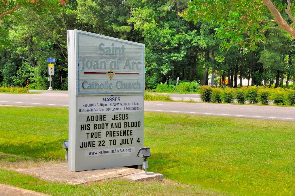 St Joan of Arc Catholic Church | 315 Harris Grove Ln, Yorktown, VA 23692, USA | Phone: (757) 898-5570