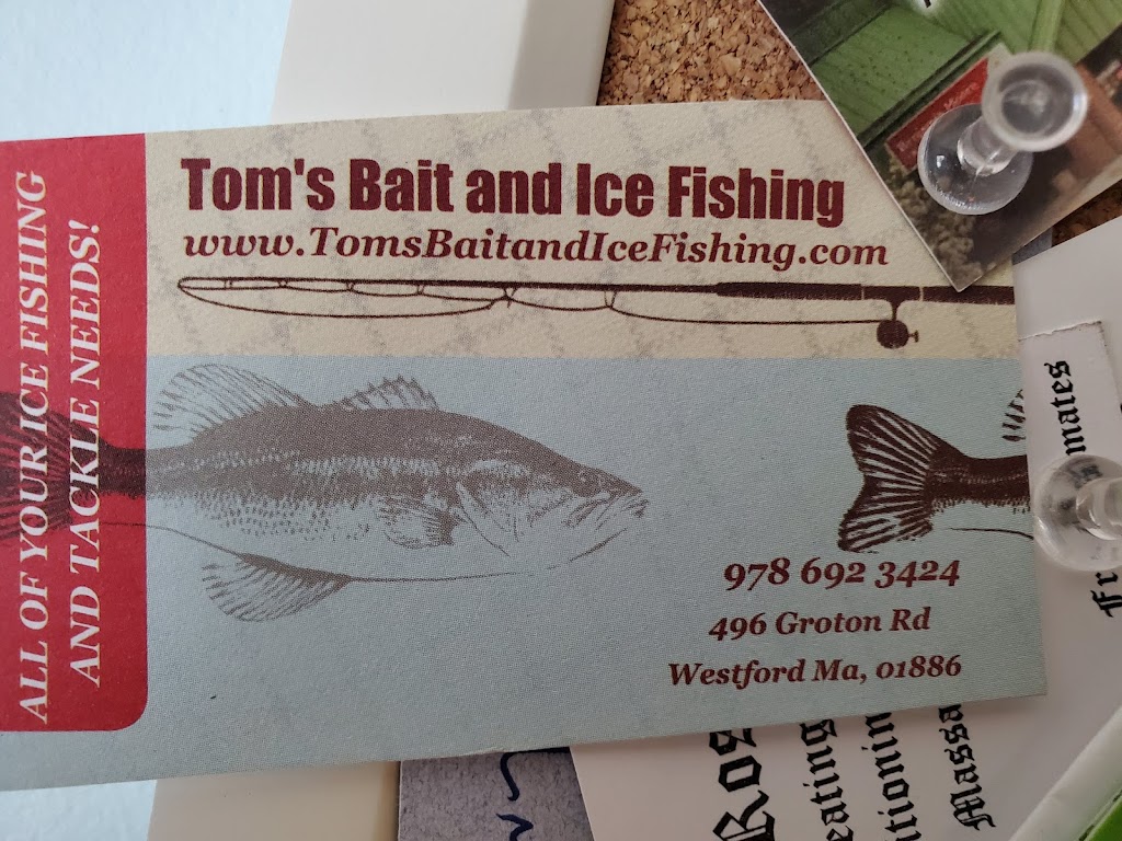 Toms bait and Tackle | 496 Groton Rd, Westford, MA 01886, USA | Phone: (978) 692-3424