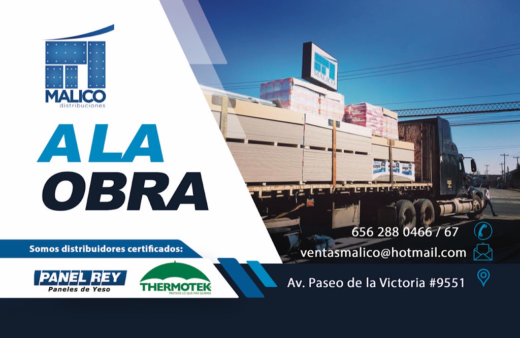 MALICO Distribuciones (Material Ligero de Construccion) | Av. Paseo de la Victoria 9551, Ampliación Aeropuerto, 32690 Cd Juárez, Chih., Mexico | Phone: 656 288 0466
