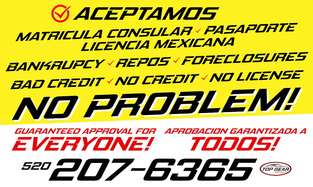 Top Gear Auto Sales, LLC | 1380 W Prince Rd, Tucson, AZ 85705, USA | Phone: (520) 207-6365