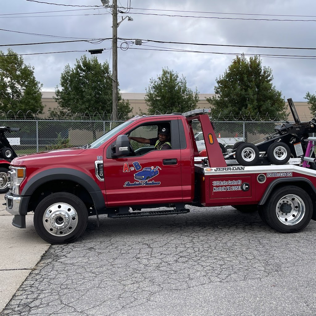 A to B Towing & Recovery | 2745 Azalea Garden Rd, Norfolk, VA 23513, USA | Phone: (757) 937-5210