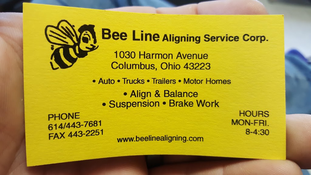 Bee Line Aligning Service | 1030 Harmon Ave, Columbus, OH 43223, USA | Phone: (614) 443-7681