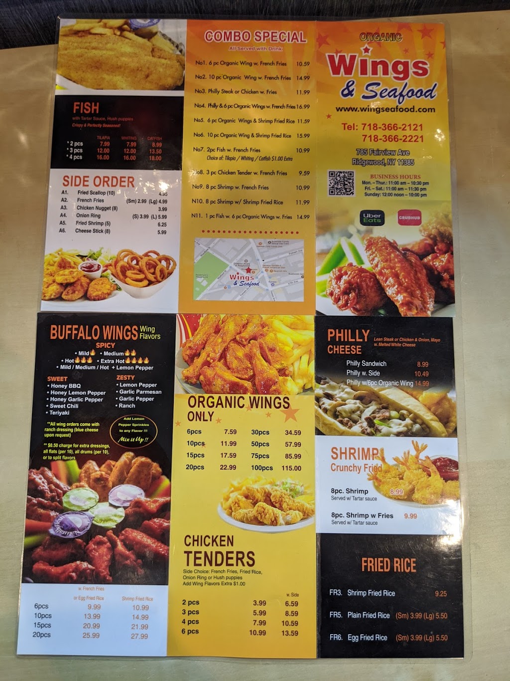 Wings Seafood | 785 Fairview Ave, Queens, NY 11385, USA | Phone: (718) 366-2121