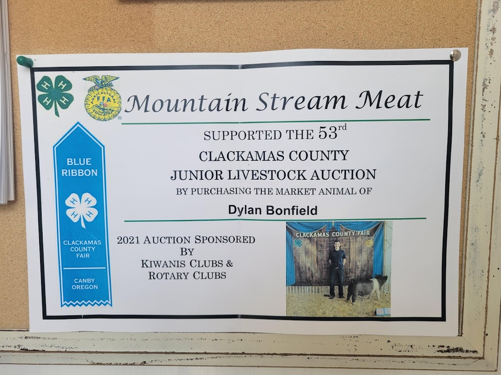 Mountain Stream Meat Co. | 14818 S Teasel Creek Rd, Molalla, OR 97038, USA | Phone: (971) 349-0710