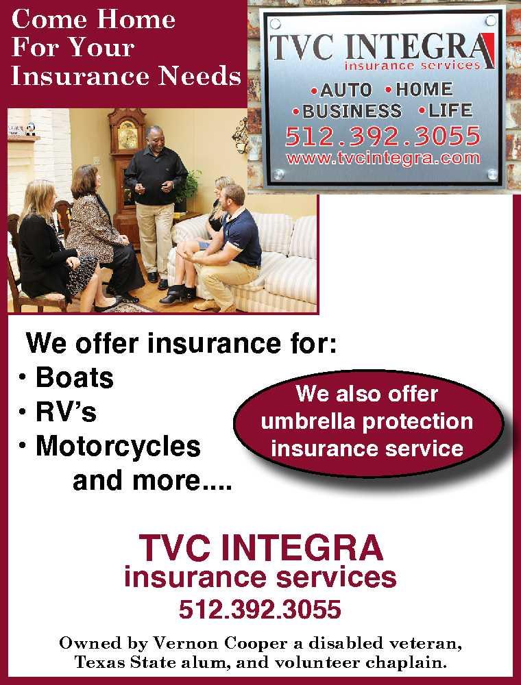 TVC Integra Insurance Services | 102 Suttles Ave, San Marcos, TX 78666, USA | Phone: (512) 392-3055