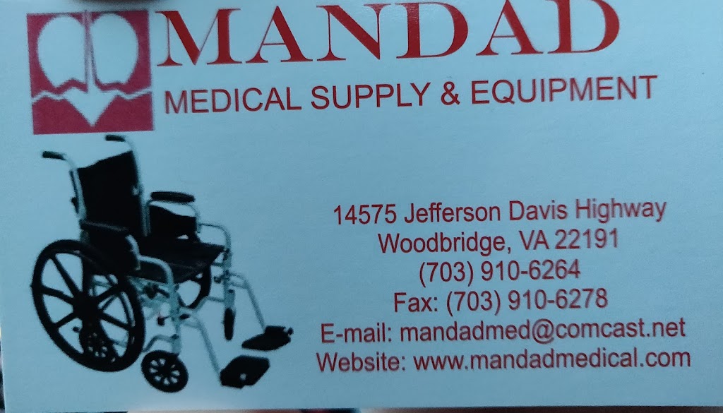 Mandad Medical Supplies,Equipment Rental & Repair | 14575 Jefferson Davis Hwy, Woodbridge, VA 22191, USA | Phone: (703) 910-6264