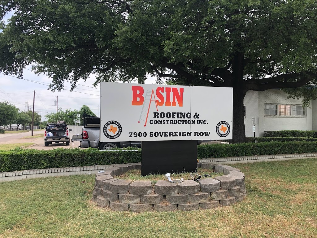 Basin Roofing & Construction | 7900 Sovereign Row, Dallas, TX 75247, USA | Phone: (972) 854-9843