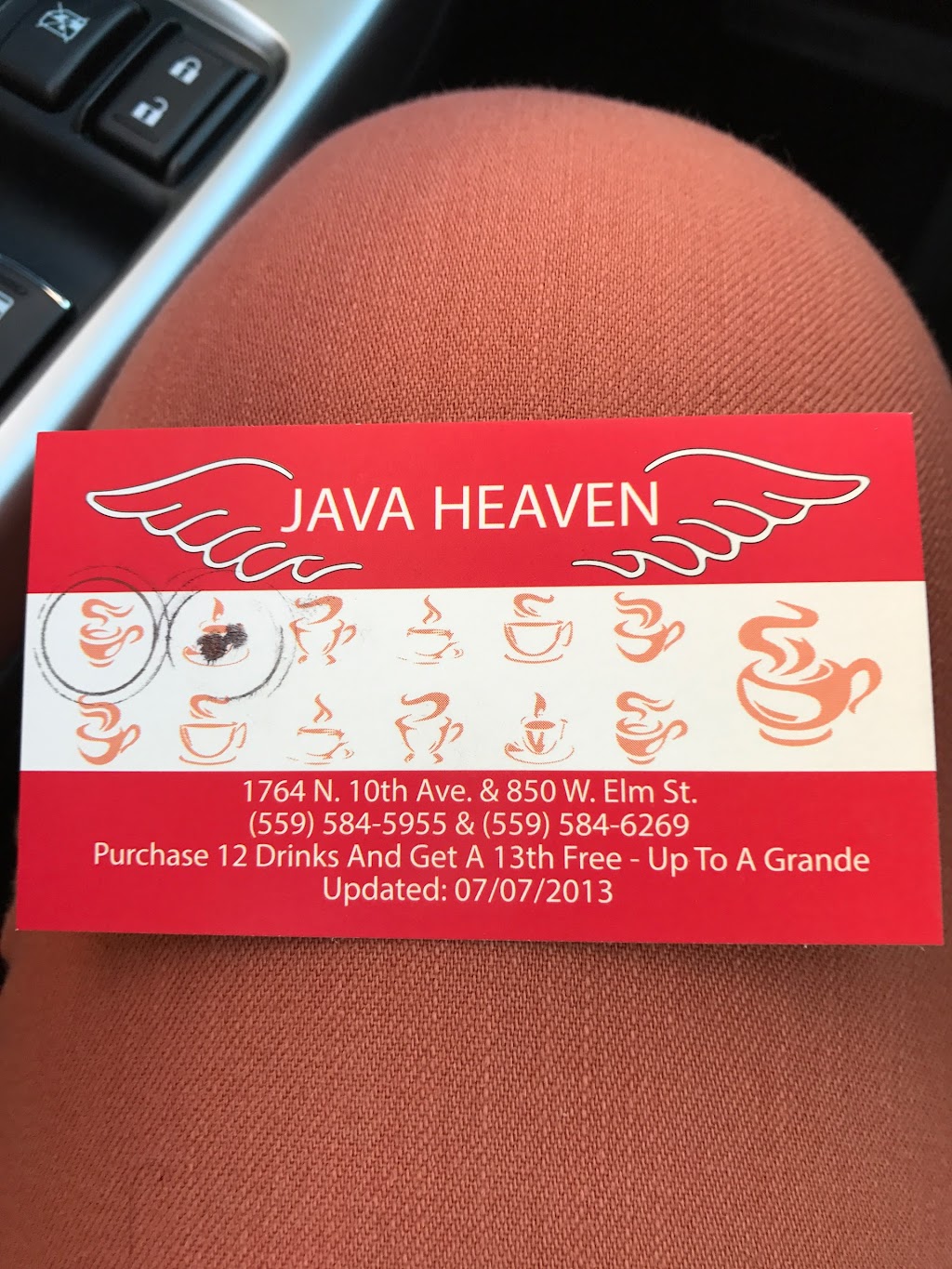 Java Heaven | 850 W Elm St, Hanford, CA 93230, USA | Phone: (559) 584-6269