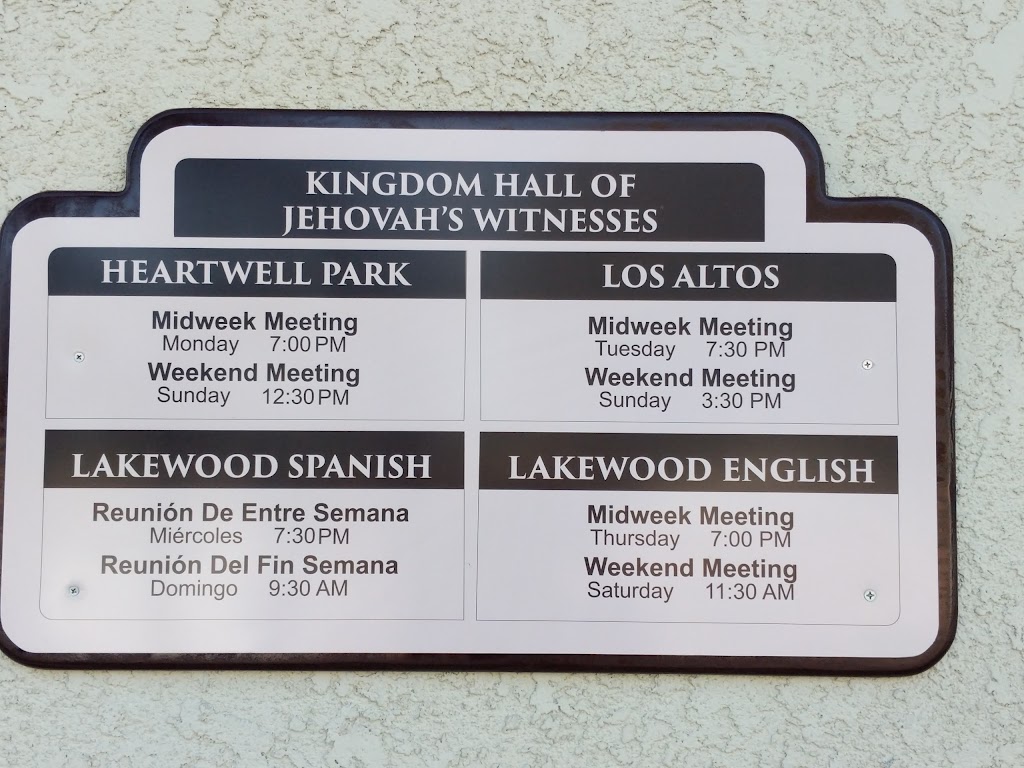 Kingdom Hall of Jehovahs Witnesses | 6919 E Carson St, Lakewood, CA 90713, USA | Phone: (562) 421-5614