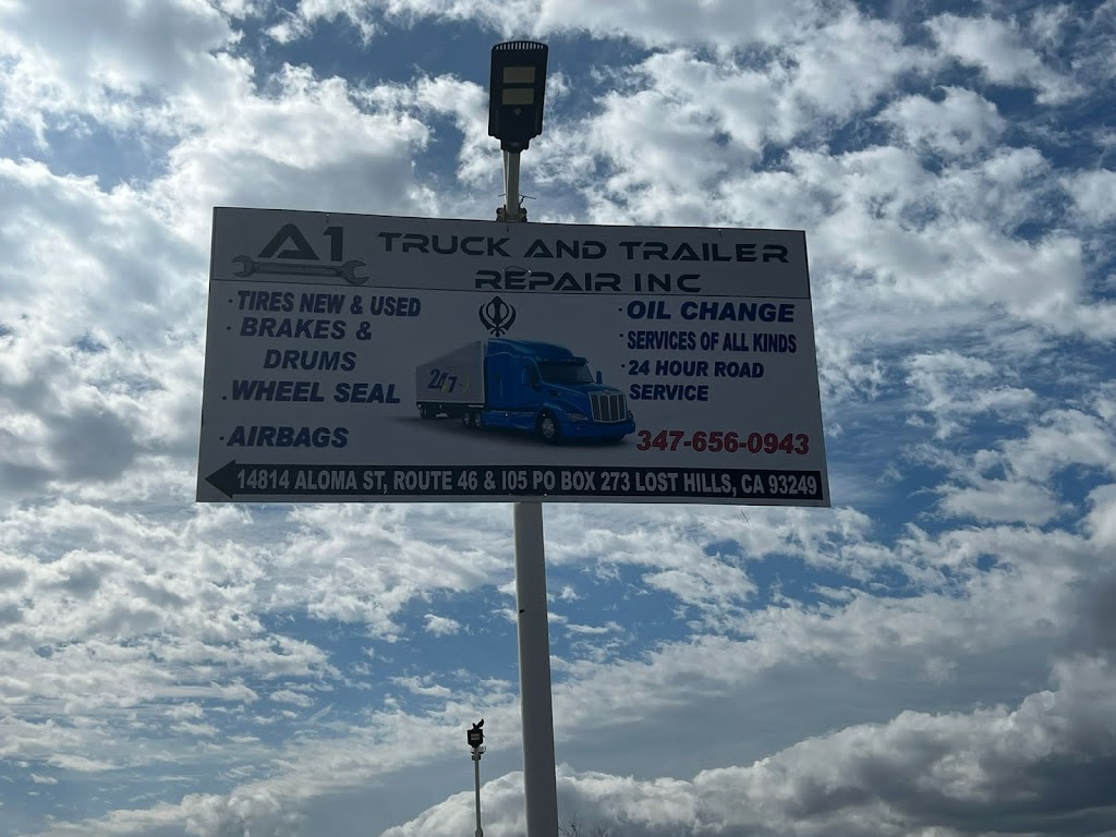 A1 truck and trailer repair inc | 14814 Aloma St, Lost Hills, CA 93249 | Phone: (347) 656-0943
