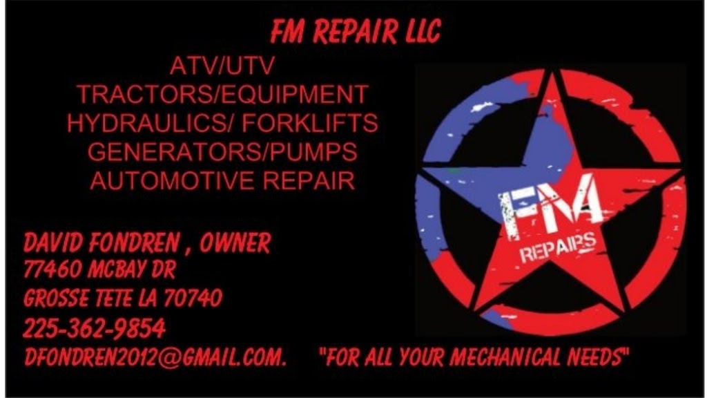 FM REPAIR LLC | 77460 McBay Dr, Grosse Tete, LA 70740, USA | Phone: (225) 362-9854