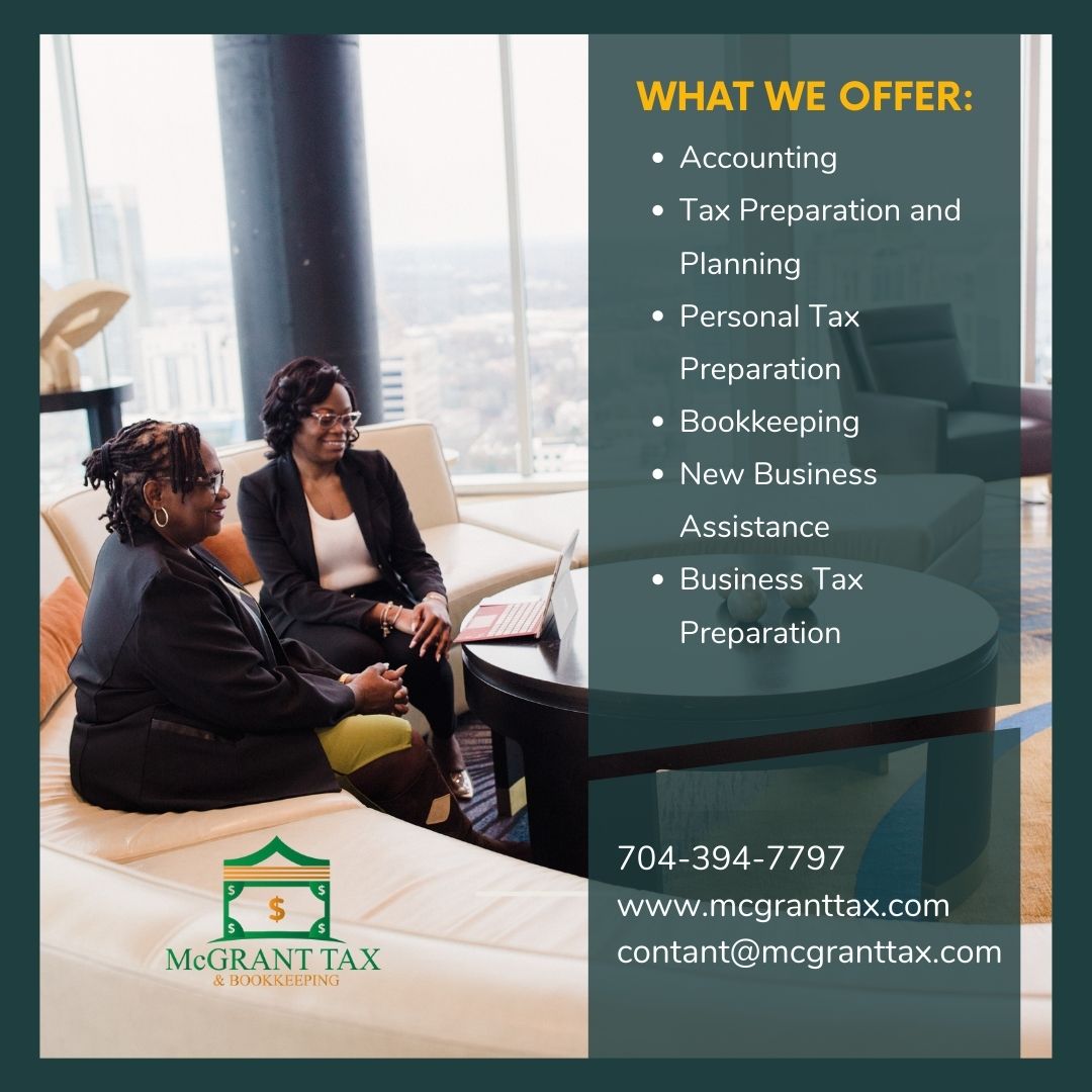 McGrant Tax & Bookkeeping | 2340 N Graham St, Charlotte, NC 28206, United States | Phone: (704) 343-9949