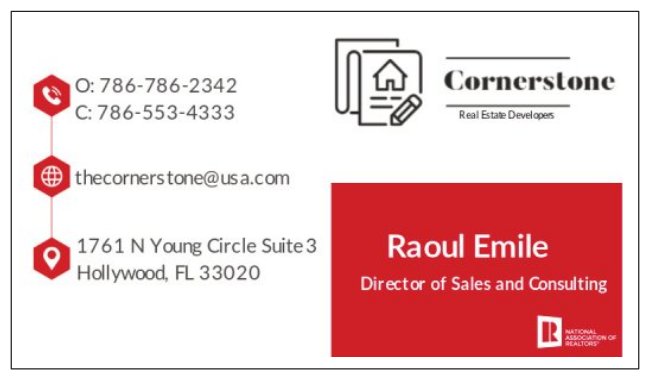 Raoul Real Estate Group | 10400 Griffin Rd #206, Cooper City, FL 33328, USA | Phone: (954) 361-3817