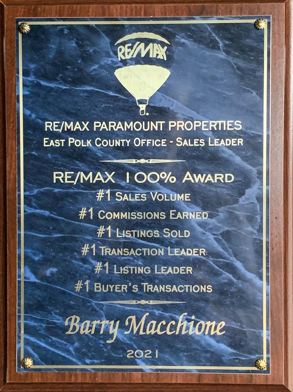 RE/MAX Real Estate Professional Barry Macchione | 360 Vail Dr, Winter Haven, FL 33884, USA | Phone: (863) 604-7455