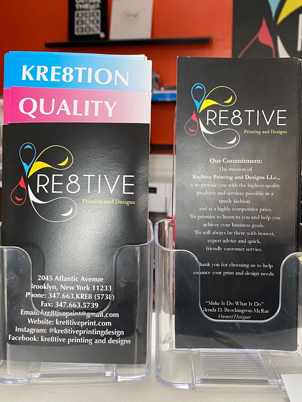 Kre8tive Printing and Designs | 2045 Atlantic Ave, Brooklyn, NY 11233, USA | Phone: (347) 663-5738