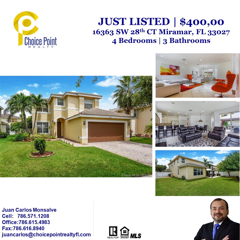 Juan Carlos Monsalve Realtor | 15190 SW 122nd Ave #3108, Miami, FL 33186, USA | Phone: (786) 571-1208