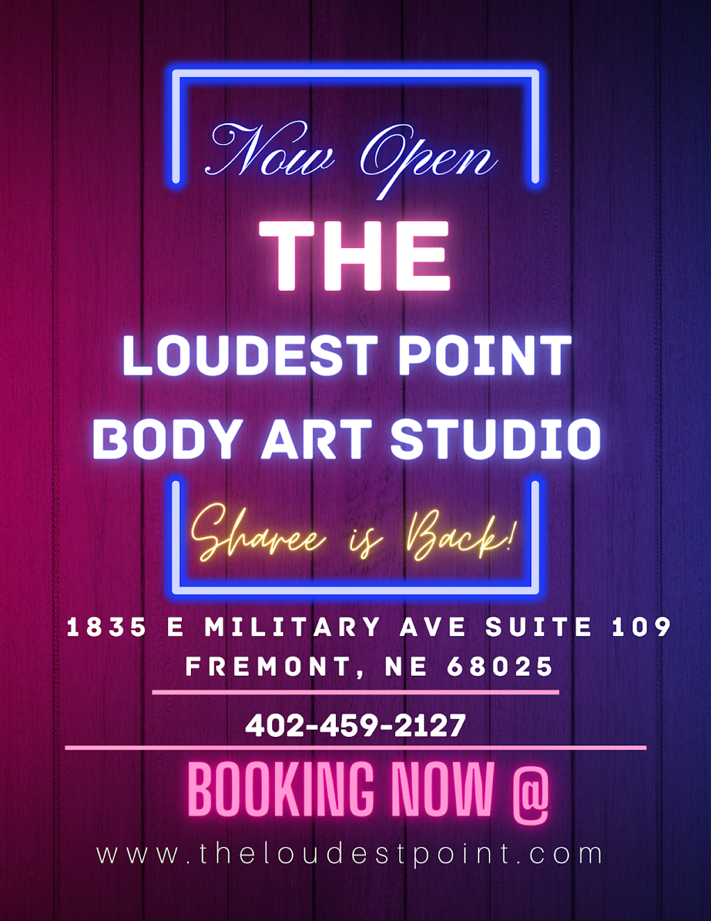 The Loudest Point | 1835 E Military Ave suite 109, Fremont, NE 68025, USA | Phone: (402) 459-2127
