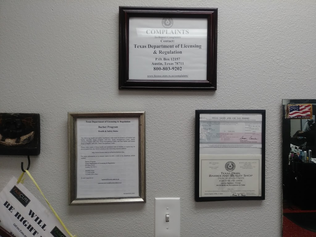 Faircuts & Above (Barbers) | 804 West Shore Dr Suite 5, Richardson, TX 75080, USA | Phone: (214) 676-7107