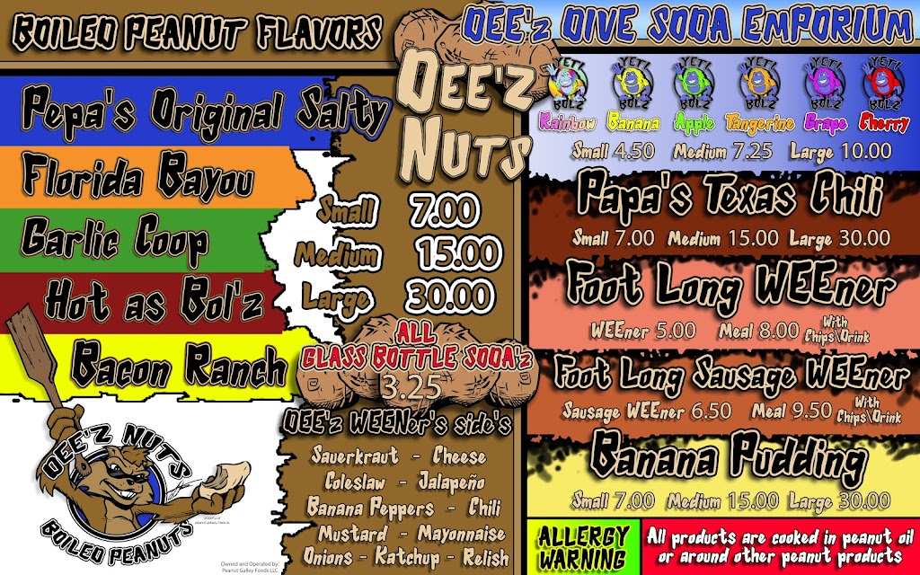 Deez Nuts Boiled Peanuts | 20258 US-301, Lawtey, FL 32058, USA | Phone: (904) 796-8075