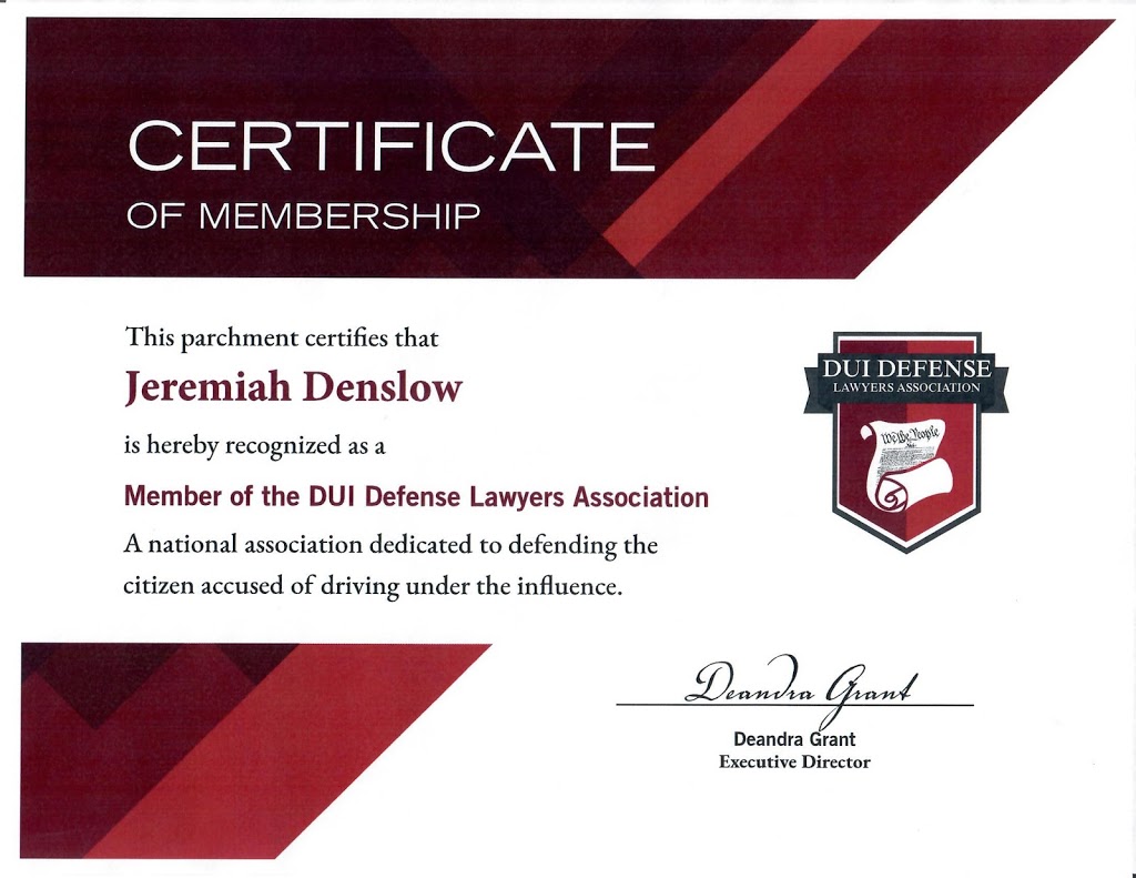 Jeremiah Denslow, DUI Attorney | Office Center, 7588 Central Parke Blvd Suite 351, Mason, OH 45040, USA | Phone: (513) 282-4961