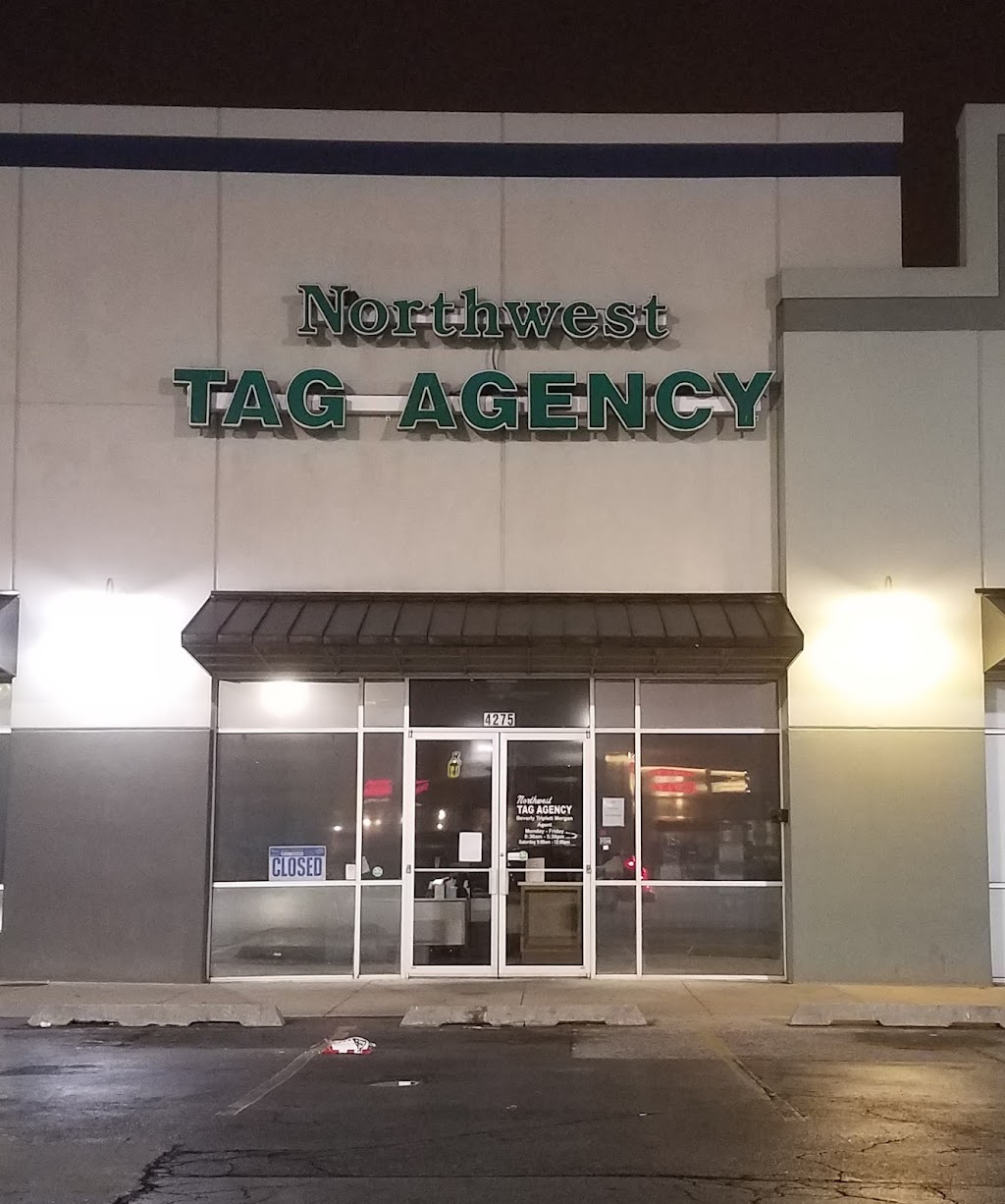 Northwest Tag Agency | 6317 N Meridian Ave, Oklahoma City, OK 73112, USA | Phone: (405) 498-3113