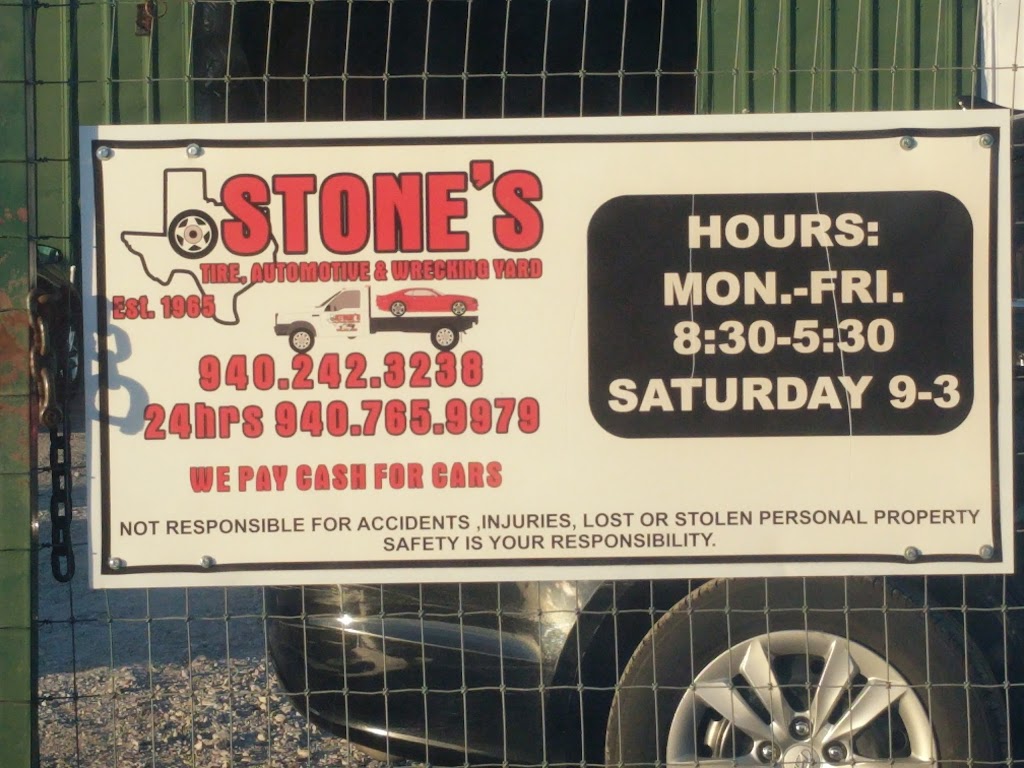 Stones Wrecking Yard | 203 E 4th St, Justin, TX 76247, USA | Phone: (940) 242-3238