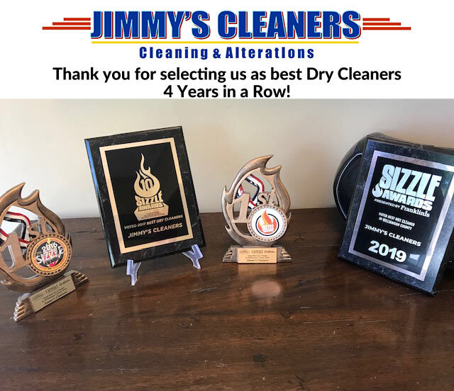 Jimmys Custom Cleaners | 1403 Lewisburg Pike #A, Franklin, TN 37064, USA | Phone: (615) 599-3605