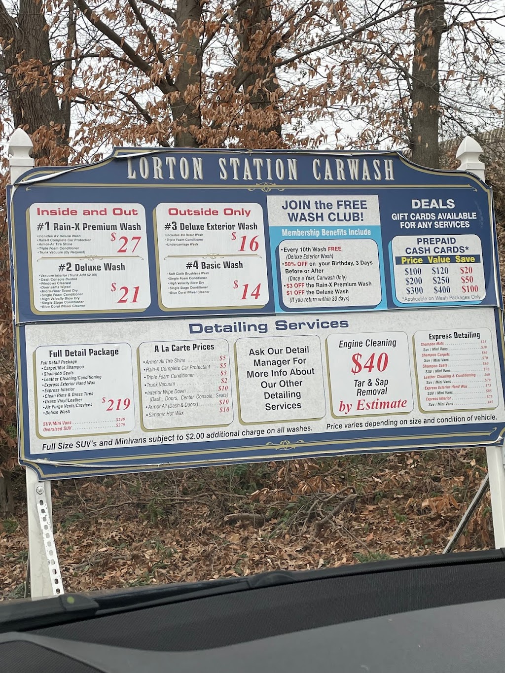 Lorton Station Carwash | 9404 Lorton Market St, Lorton, VA 22079, USA | Phone: (703) 339-4371