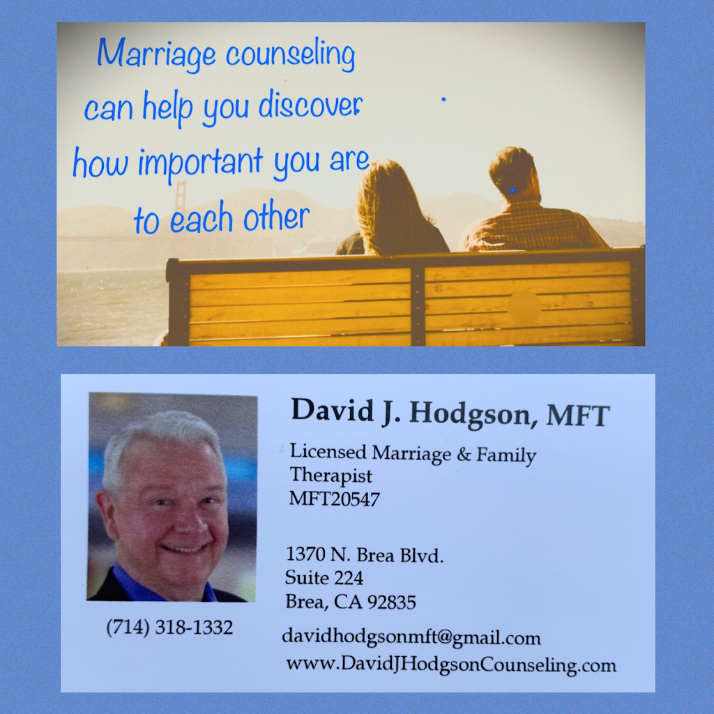 David J. Hodgson, Licensed Marriage Therapist | 407 W Imperial Hwy Suite H, Brea, CA 92821, USA | Phone: (714) 318-1332