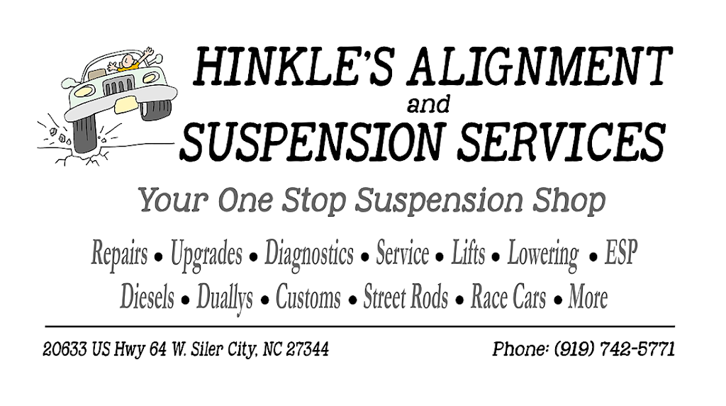 Waynes Alignment Now Hinkles Alignment | 20633 US-64 West, Siler City, NC 27344 | Phone: (919) 742-5771