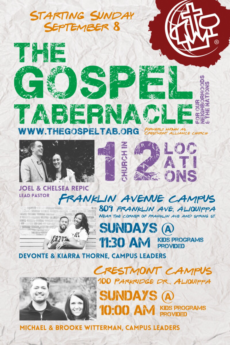 The Gospel Tabernacle | 100 Parkridge Dr, Aliquippa, PA 15001, USA | Phone: (724) 375-3379