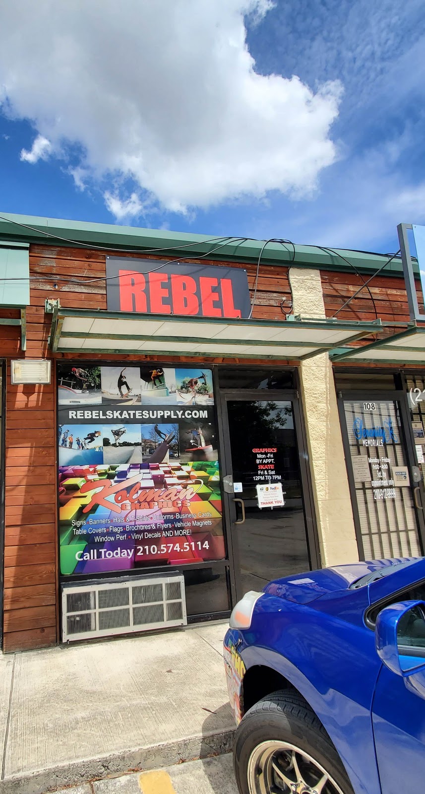 Rebel Skateboards | 3207 Weir Ave #107, San Antonio, TX 78226, USA | Phone: (210) 574-5114