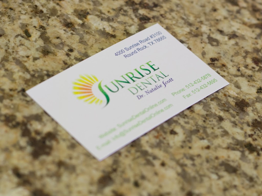 Sunrise Dental | 4000 Sunrise Rd #3100, Round Rock, TX 78665 | Phone: (512) 432-5878