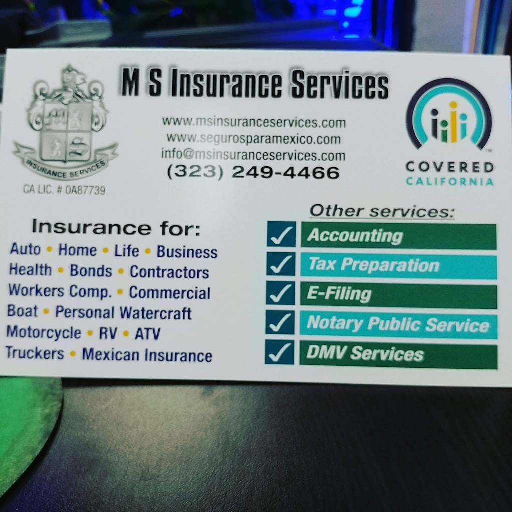 M S INSURANCE SERVICE | 4224 Firestone Blvd Suite A, South Gate, CA 90280, USA | Phone: (323) 249-4466