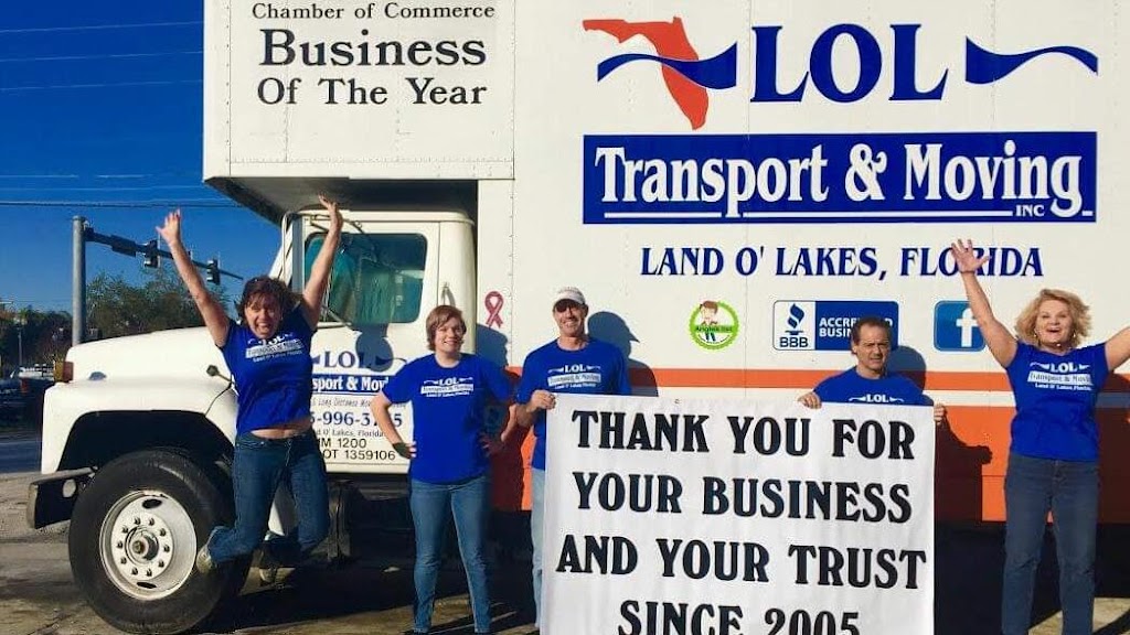 LOL Transport & Moving, Inc. | 5821 Ehren Cutoff, Land O Lakes, FL 34639, USA | Phone: (813) 996-3775