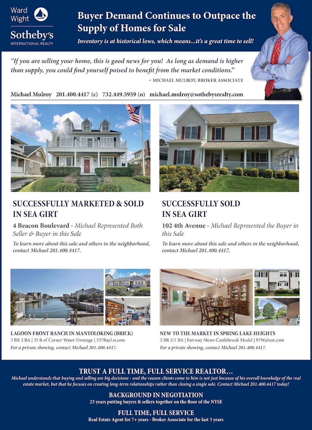 Michael J Mulroy - Broker Associate | 522 Washington Blvd, Sea Girt, NJ 08750, USA | Phone: (201) 400-4417