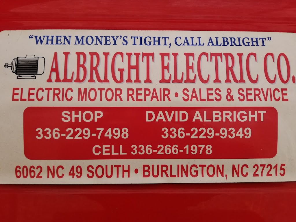 Albright Electric Company | 6062 S, State Hwy 49, Burlington, NC 27215, USA | Phone: (336) 266-1978