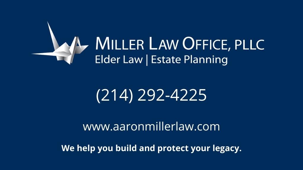 Miller Law Office, PLLC | 1400 Preston Rd Suite 118, Plano, TX 75093, USA | Phone: (214) 292-4225