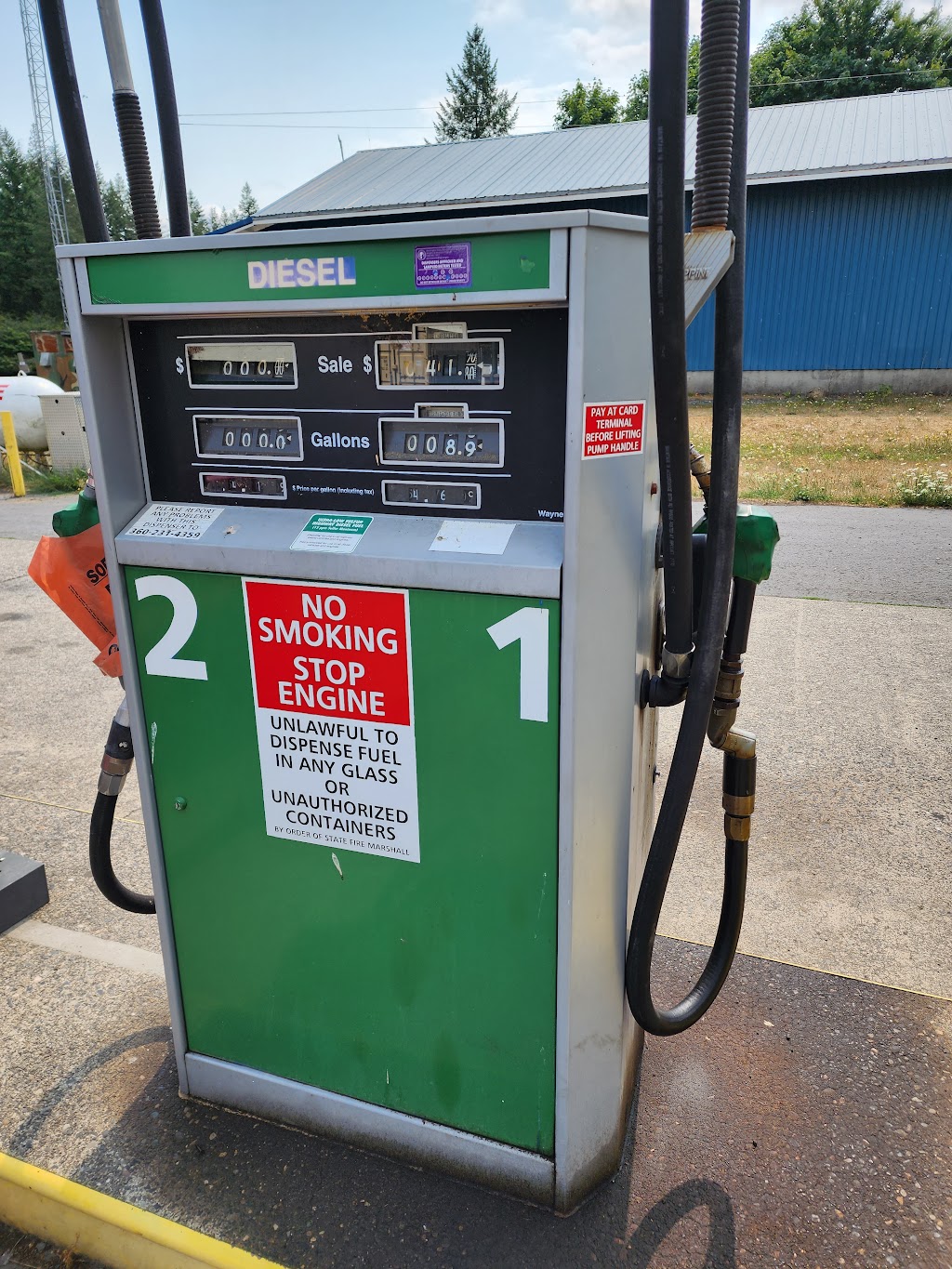 Lakeside 24 hr Fuel | 16835 Lewis River Rd, Cougar, WA 98616, USA | Phone: (360) 238-5202