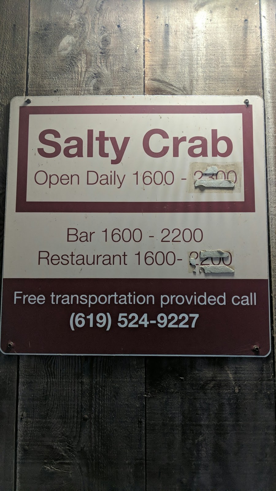 Salty Crab | Unnamed Road, CA, USA | Phone: (619) 524-9227