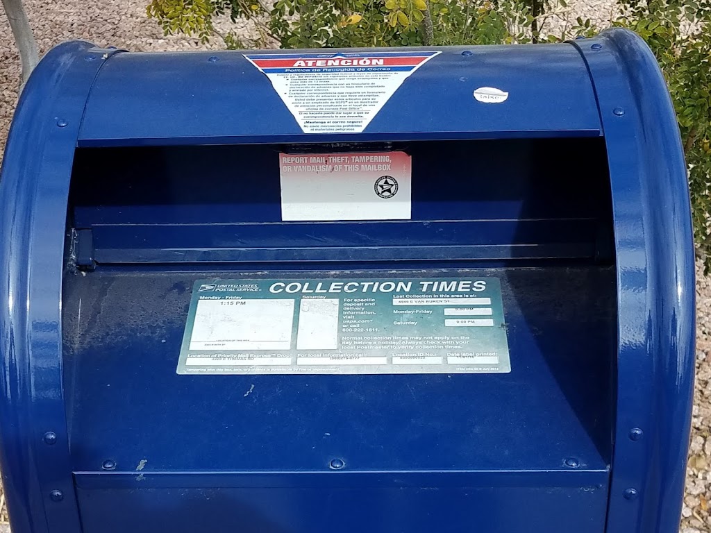 USPS Collection Box | 2500 N 44th St, Phoenix, AZ 85008, USA | Phone: (800) 222-1811