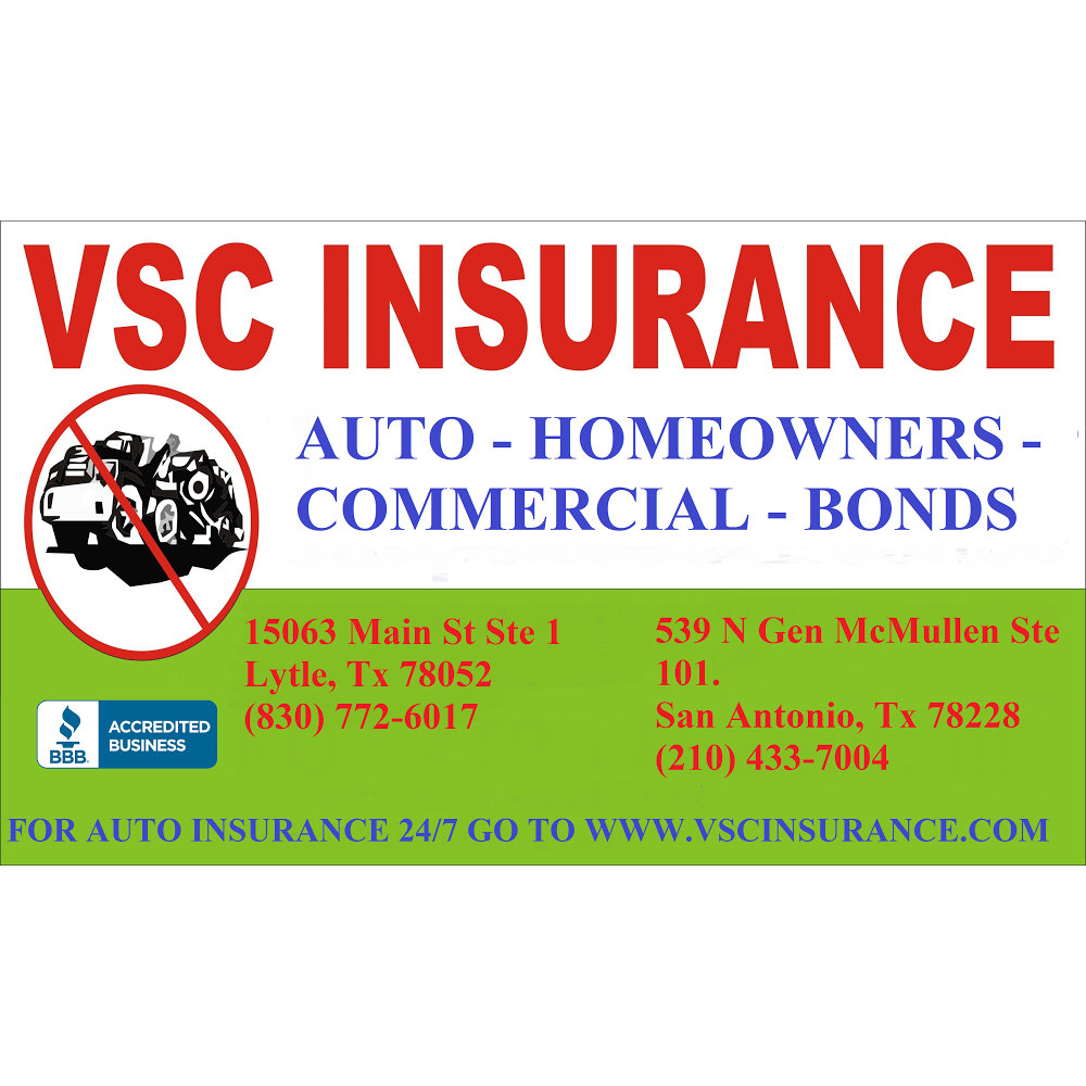 VSC Insurance | 539 N General McMullen Dr #110, San Antonio, TX 78228, USA | Phone: (210) 433-7004