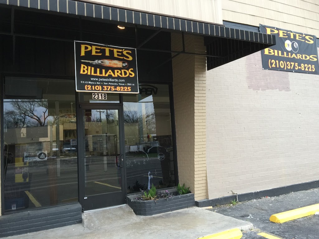 Petes Billiards | 2318 Blanco Rd, San Antonio, TX 78212, USA | Phone: (210) 375-8225