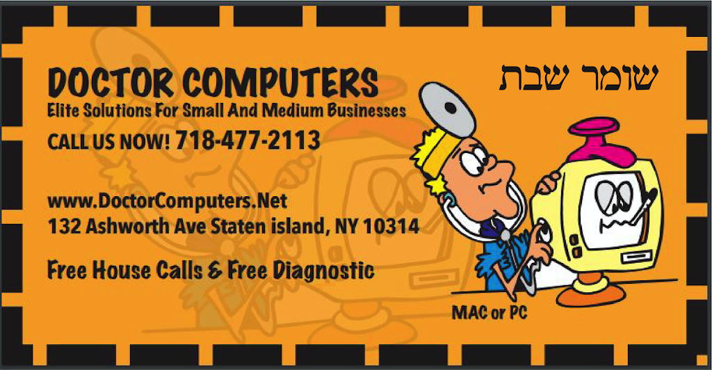 Doctor Computers | 132 Ashworth Ave, Staten Island, NY 10314, USA | Phone: (718) 477-2113