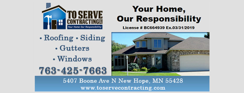 To Serve Contracting, LLC - Minneapolis | 5407 Boone Ave N, Minneapolis, MN 55428, USA | Phone: (763) 425-7663